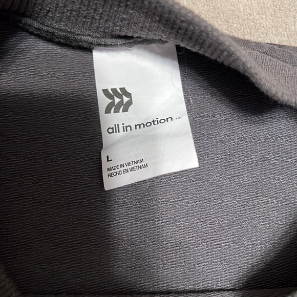 All in Motion Black & Gray Leopard Crewneck Sweatshirt - Picture 4 of 7